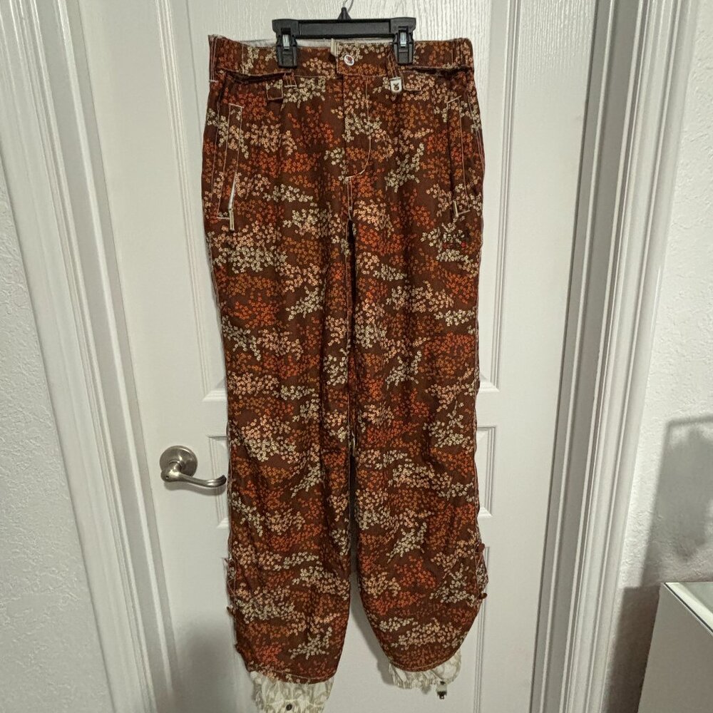 Special Blend Women's 10K Calyx Collection Brown Floral Snow Board Ski Pants, M